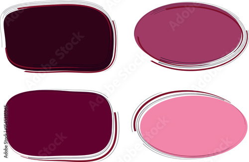 dark red pink colors abstract text box banners frames