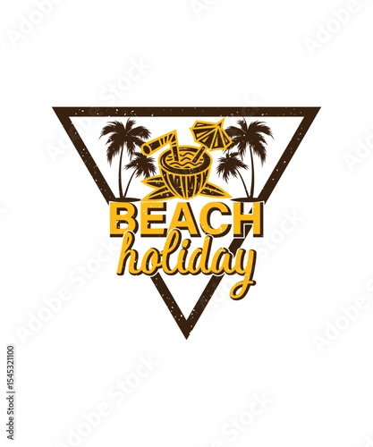 Palm Triangle Party Design, EPS, VECTOR
