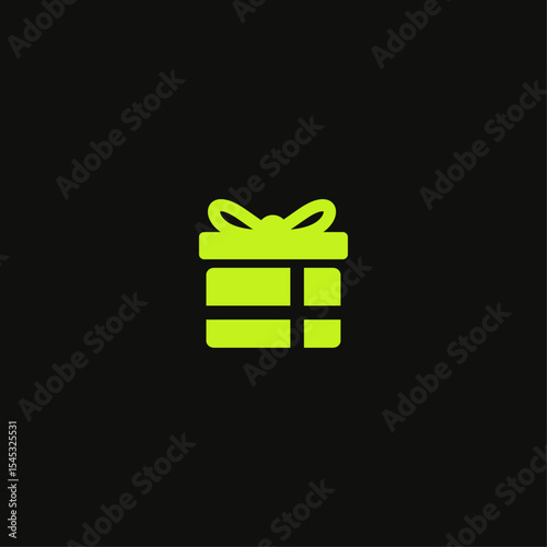 Gift box icon logo vector design