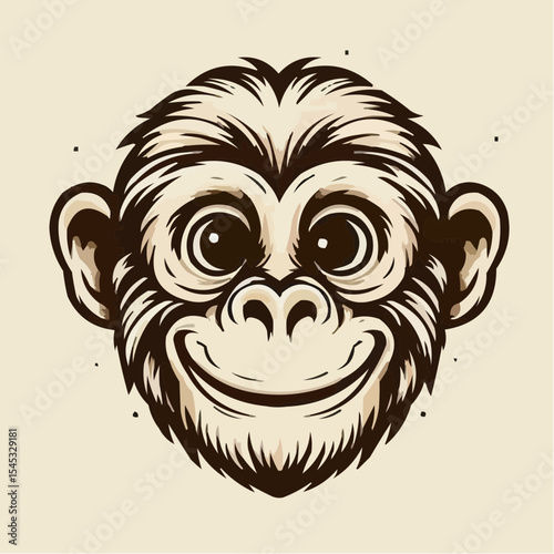 stylized version of a cool monkey 58