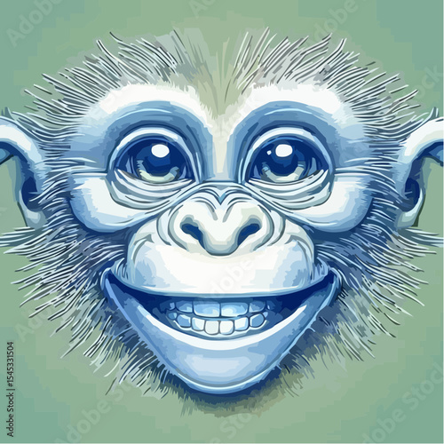 stylized version of a cool monkey 24