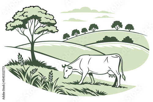 horse in the meadow