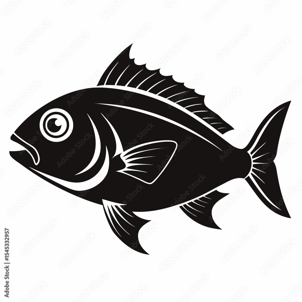 Fototapeta premium vector illustration of a fish