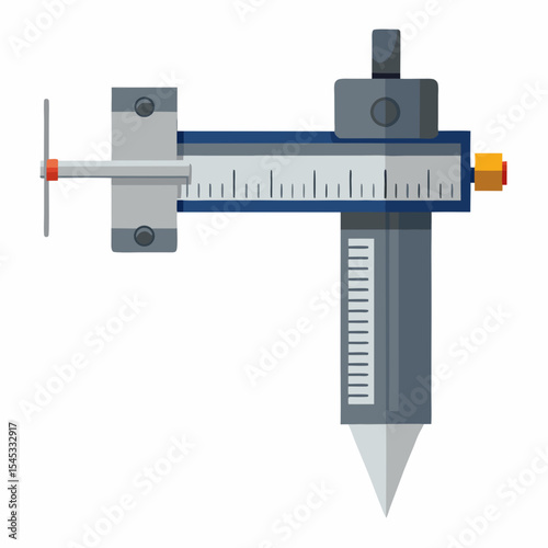caliper measuring instrument vector