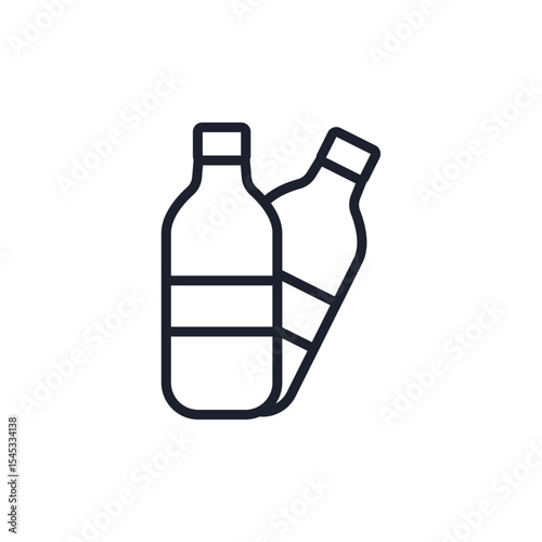 soda icons isolated on White Background. Flat style design