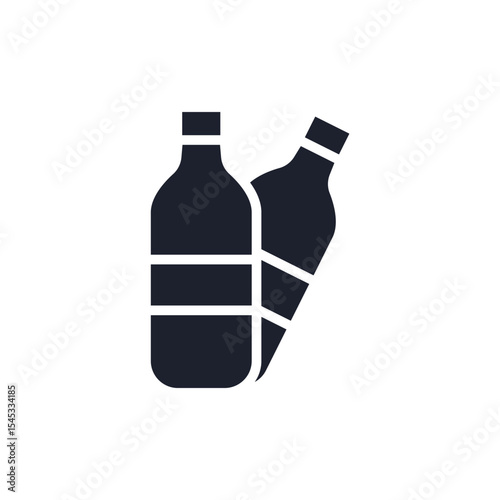 soda icons isolated on White Background. Flat style design