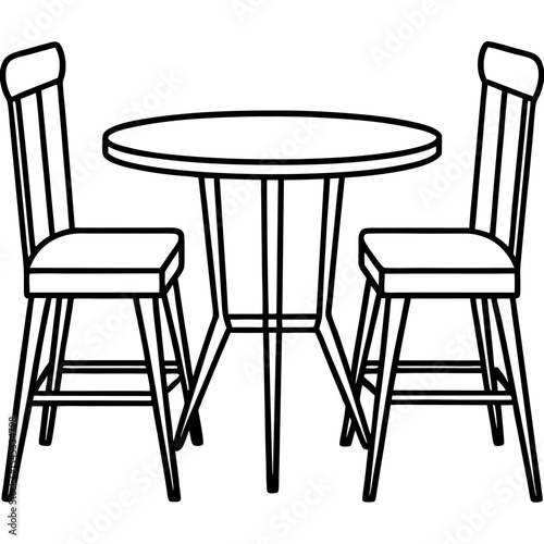 two chairs isolated on white