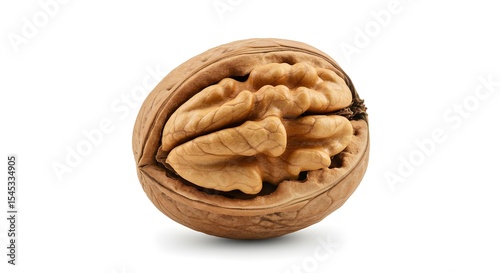 Walnut isolated on white background.