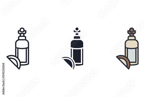 tequila icons isolated on White Background. Flat style design
