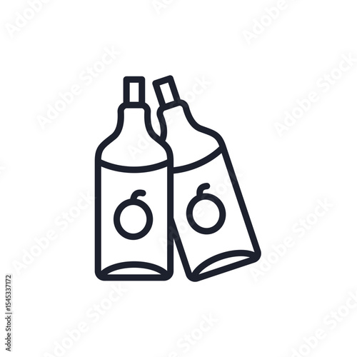 cider icons isolated on White Background. Flat style design
