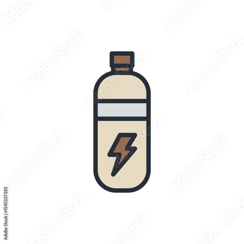 drink isotonic icons isolated on White Background. Flat style design

