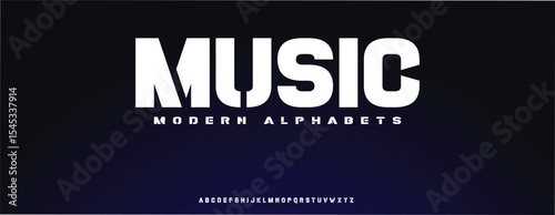 Music elegant , Abstract technology science alphabet lowercase font. digital space typography vector illustration design	