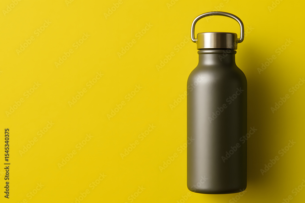 Stainless bottle display for eco-friendly product photography and sustainable lifestyle content Stainless bottle display for eco-friendly product photography and sustainable lifestyle content