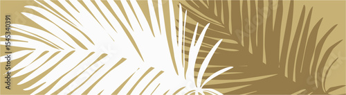 Palm trees a mocha mousse background