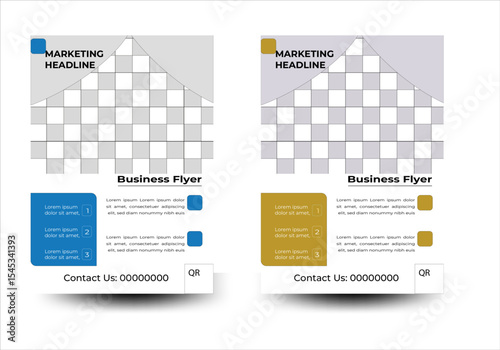Professional corporate flyer template Creative Modern clean professional  corporate flyer design or  brochure design template with two colour variation flyer. 
