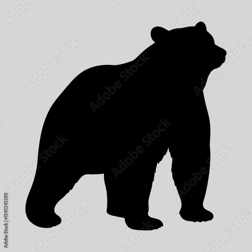 Black Bear Silhouette Vector set collection