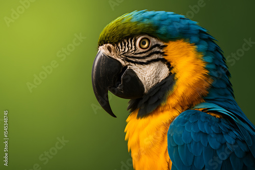 Colorful Macaw Close-Up for Rainforest Advocacy