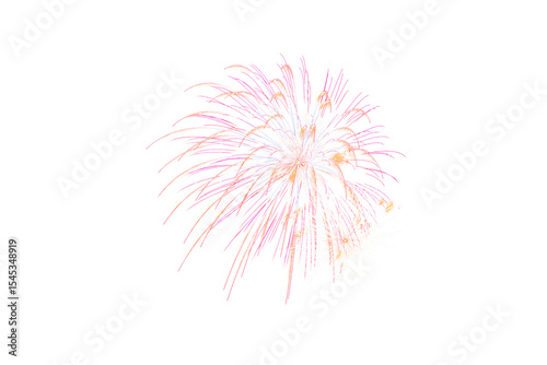 Colorful fireworks display bursting brightly against a dark night sky for celebration