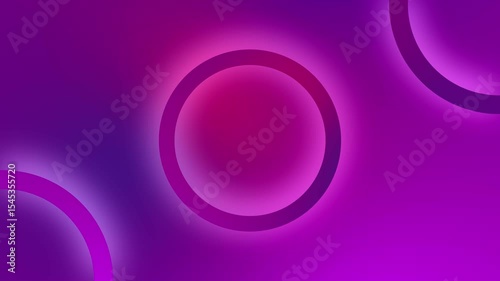 Abstract purple gradient background with glowing circles for modern design projects