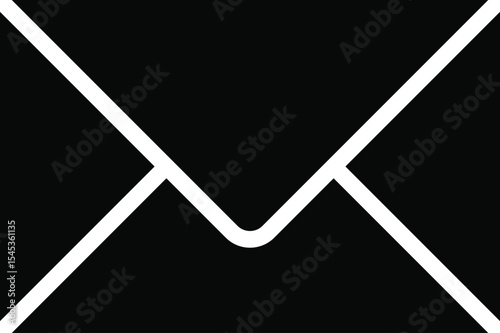 envelope icon on white background
