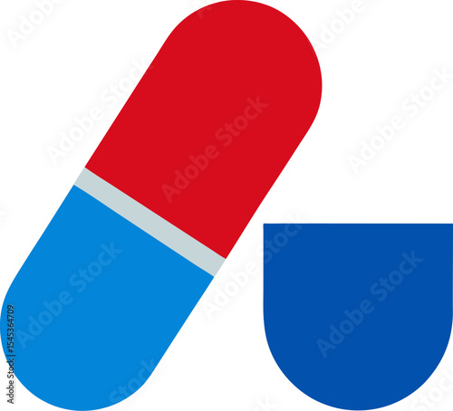 Medicine Pills and Capsules Pharmacy Vector Icon