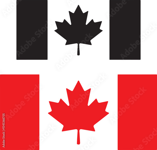 canadian flag set, canadian maple leaves, leaf, maple, autumn, canada, flag, 
