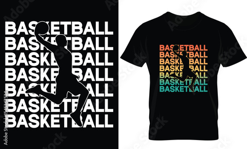 Retro Vintage Basketball Gift For Basketball Players T-Shirt