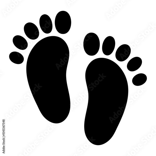 Baby Feet Isolated On White