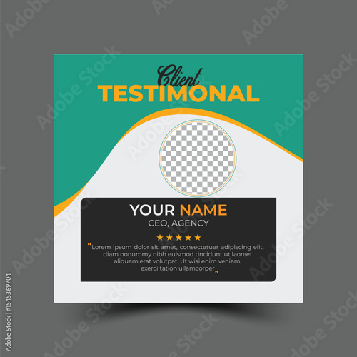 Testimonial social media post