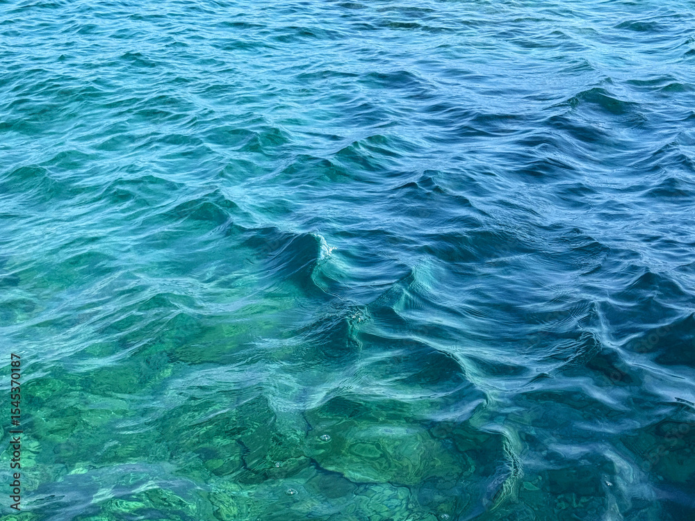 Obraz premium Sea blue turquoise waves 