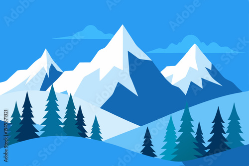 winter forest landscape