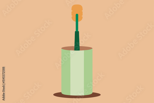 paint brush and paint can