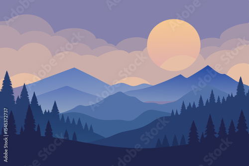 mountain landscape in the mountains
