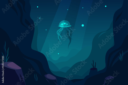 jellyfish in the night
