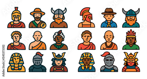 Historical Icons Grid