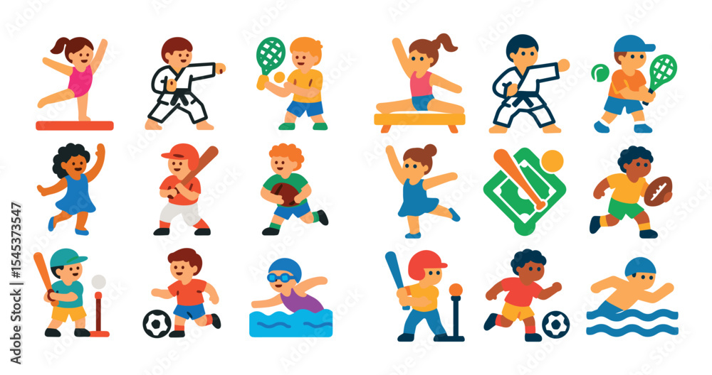 Fototapeta premium Youth Program Icons