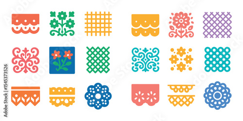 Vibrant Lace Icons