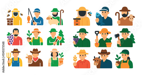 Agricultural Occupation Icons