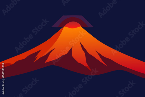 mount fuji in autumn