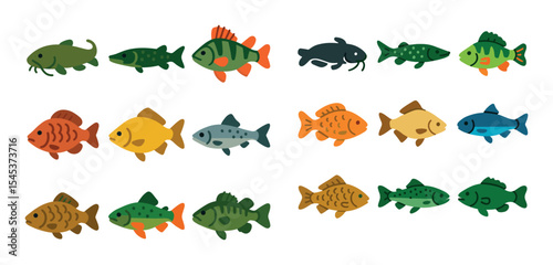 Freshwater Fish Icons