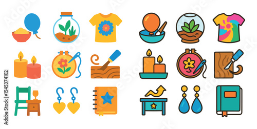 Colorful DIY Icon Grid