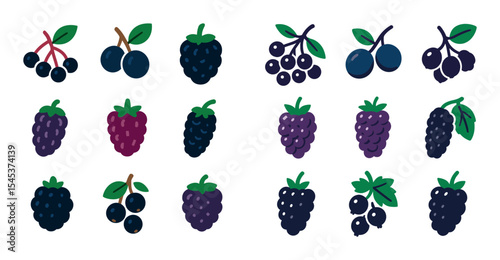 Black Berry Icons