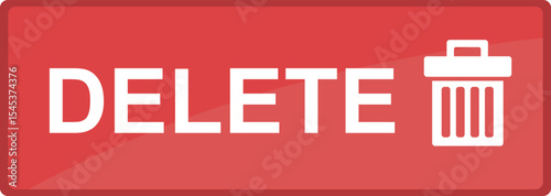 vector illustration rectangular shape delete button