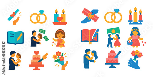 Wedding Traditions Icons