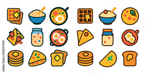 Breakfast Icon Grid