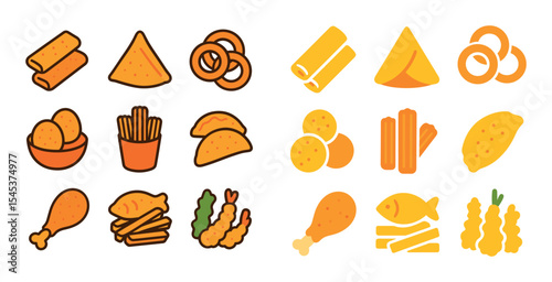 Fried Favorites Icons