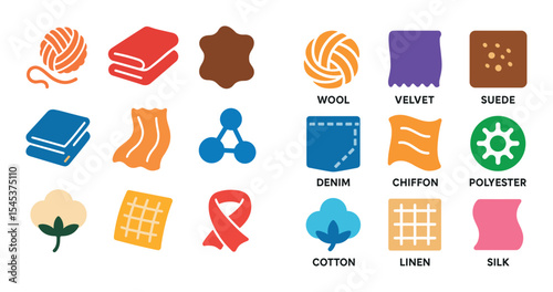 Textile Icons Grid