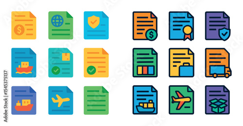 Transportation Document Icons