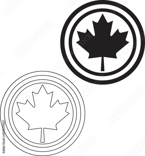 canada flag icon, canada, flag, leaf,made in canada , maple, symbol, icon, illustration,