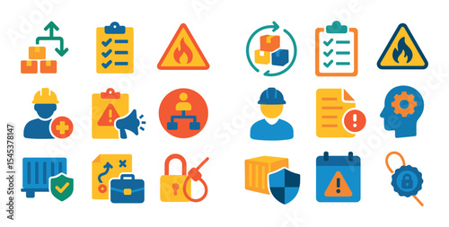 Risk Management Icons